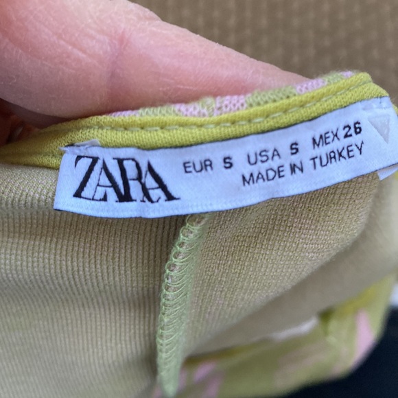 Zara Crop Top-light green/pink - Picture 6 of 6